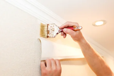 Pose de papier peint à Cruas — revêtements muraux et toiles de verre